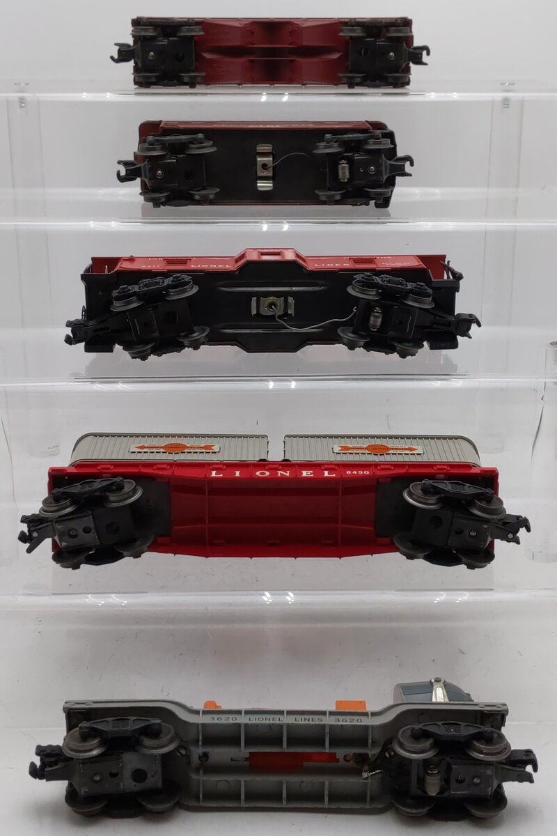 Lionel Vintage O Gauge Freight Cars #3620,6430,536417,6517,6456 [5] VG