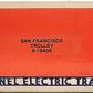 Lionel 6-18404 O Gauge San Francisco Green Trolley Car EX/Box