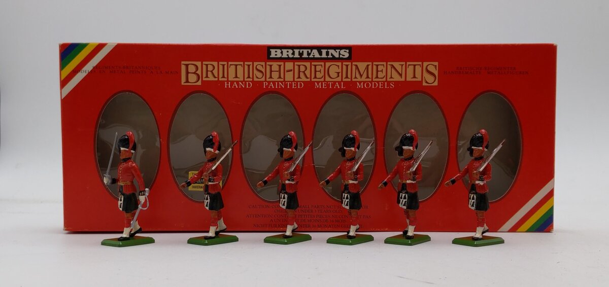 Britains British-Regiments Hand Painted Models 1:32 7235 6 Black Watch Highlands LN/Box