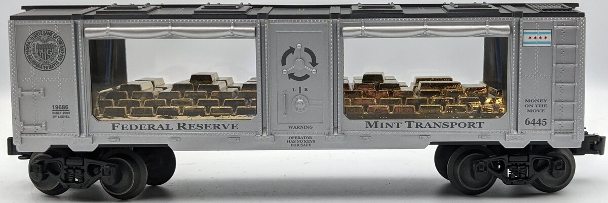 Lionel 6-19686 O Gauge Chicago Federal Reserve Mint Car #6445 NIB