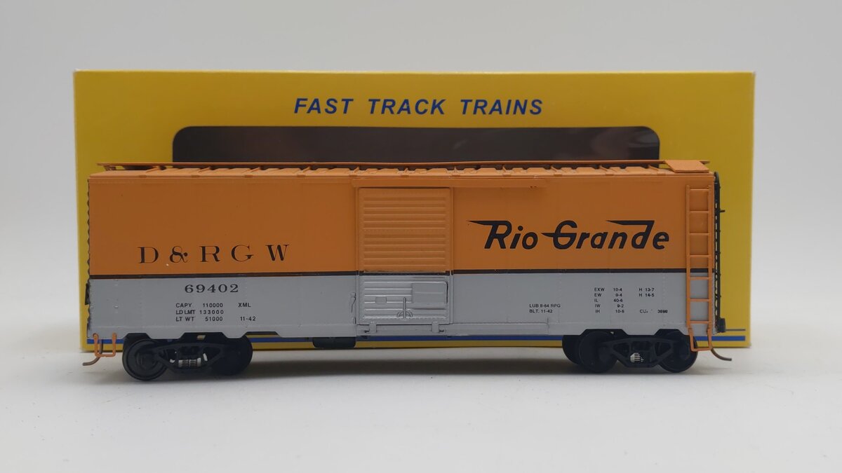 American Models 1150 S Scale (Hi-Rail) D&RGW 40' Box Car #69402 LN/Box