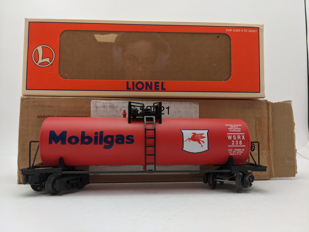 Lionel 6-52121 O Gauge TTOS-1997 SW Division Mobilgas TM Tank Car #238 EX/Box