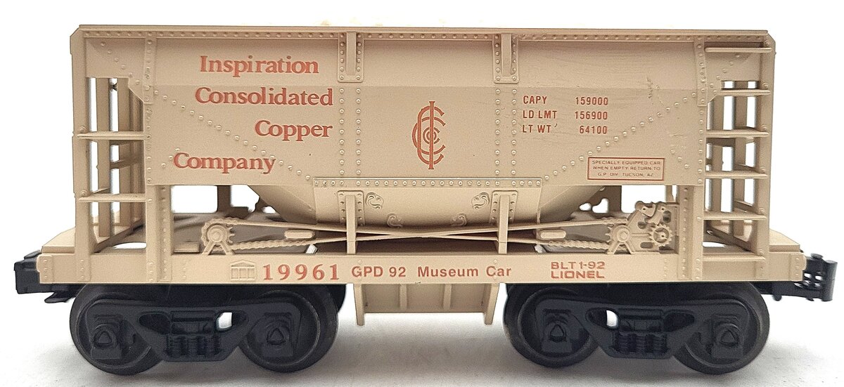 Lionel 6-19961 O Gauge Inspiration Consolidated Copper Ore Car #19961 EX/Box