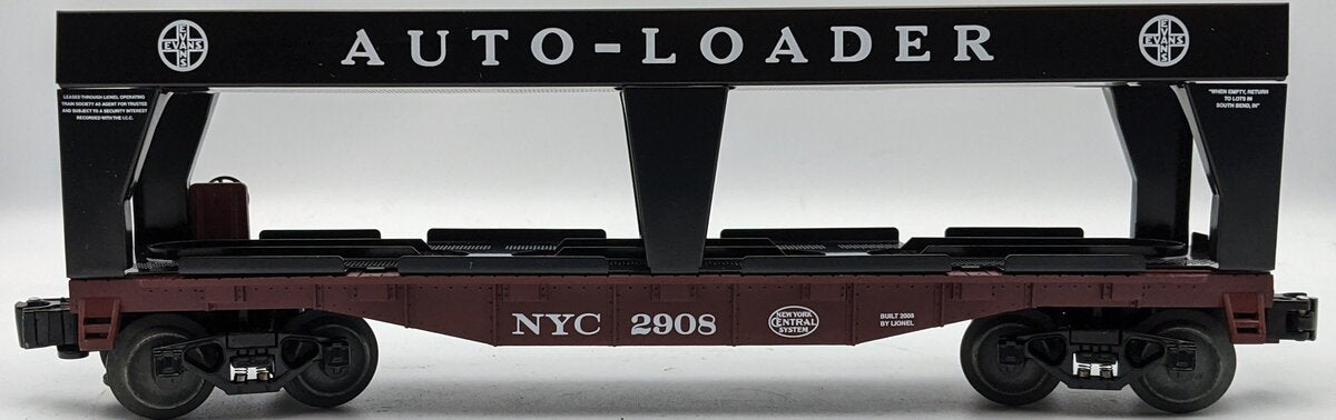 Lionel 6-52474 O Gauge LOTS 2008 NYC Evans Auto Loader #2908 w/out Autos LN/Box