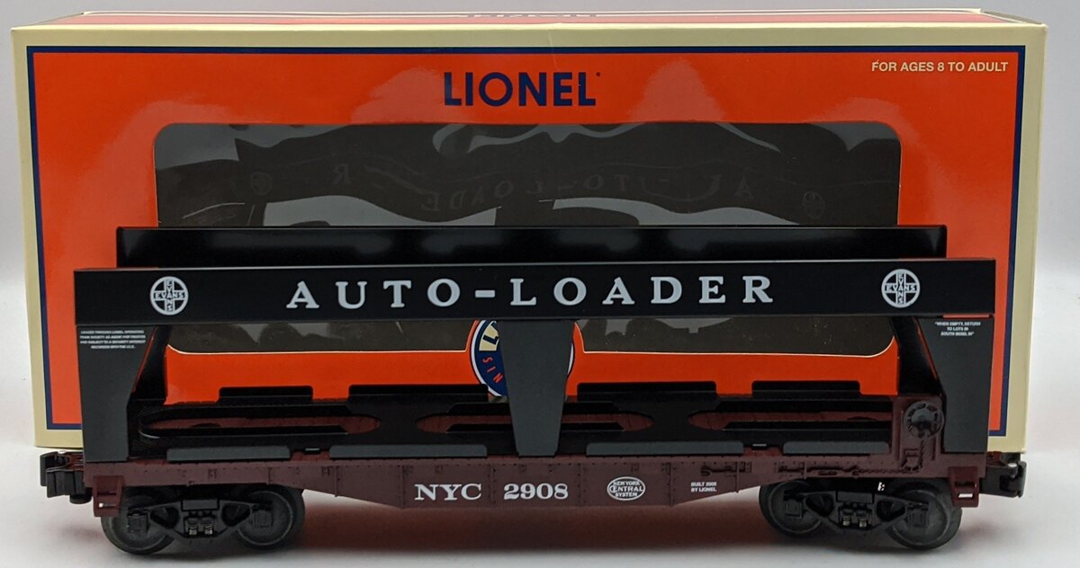 Lionel 6-52474 O Gauge LOTS 2008 NYC Evans Auto Loader #2908 w/out Autos LN/Box