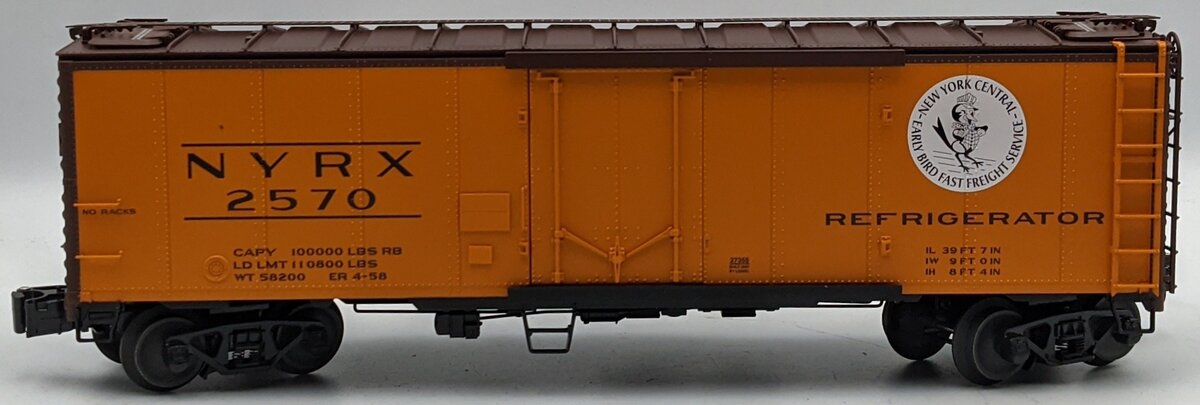 Lionel 6-27355 O Gauge New York Central Steel-Sided Refrigerator Car #2570 LN/Box