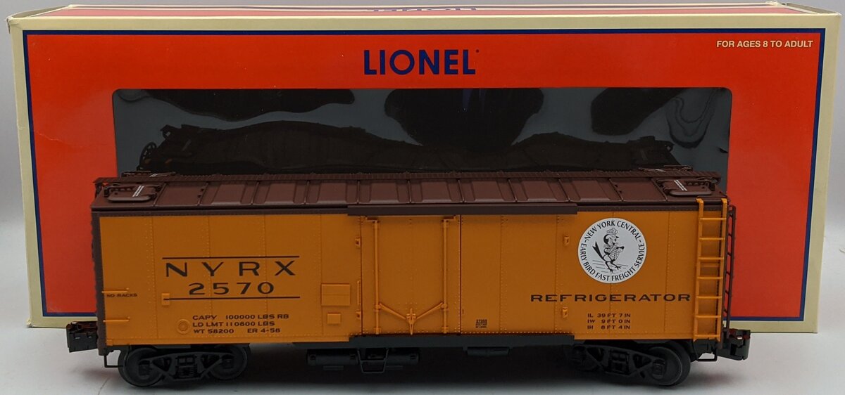 Lionel 6-27355 O Gauge New York Central Steel-Sided Refrigerator Car #2570 LN/Box