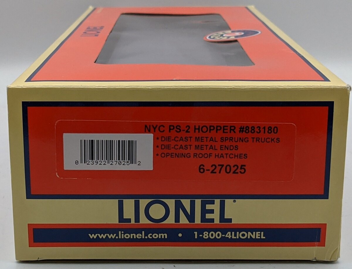 Lionel 6-27025 O Gauge New York Central PS-2 Hopper #883180 NIB