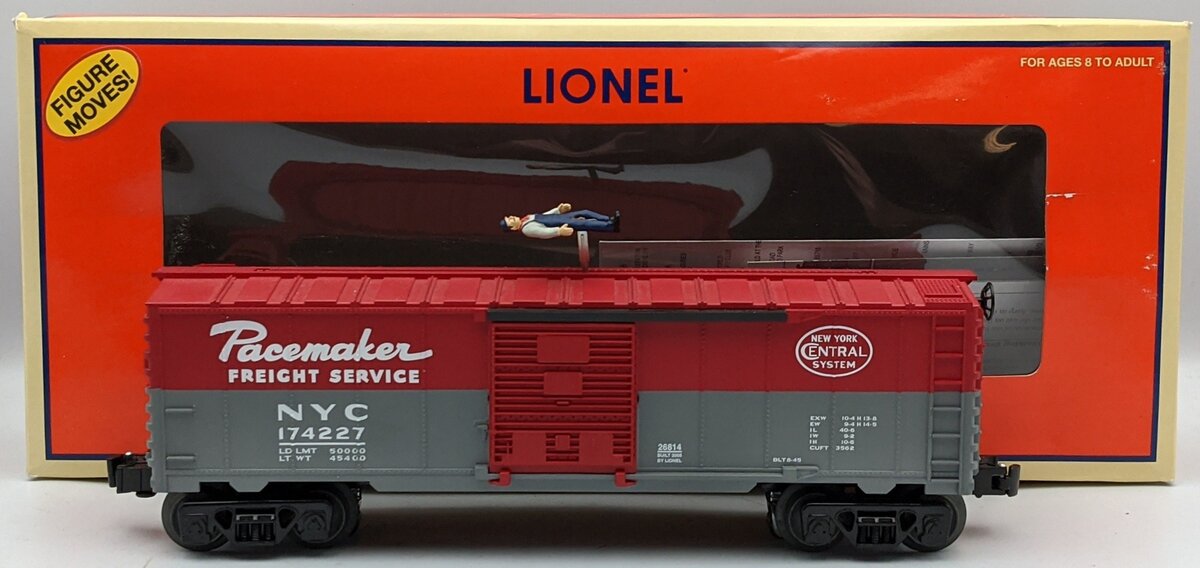 Lionel 6-26814 O Gauge New York Central Walking Brakeman Car #174227 EX/Box