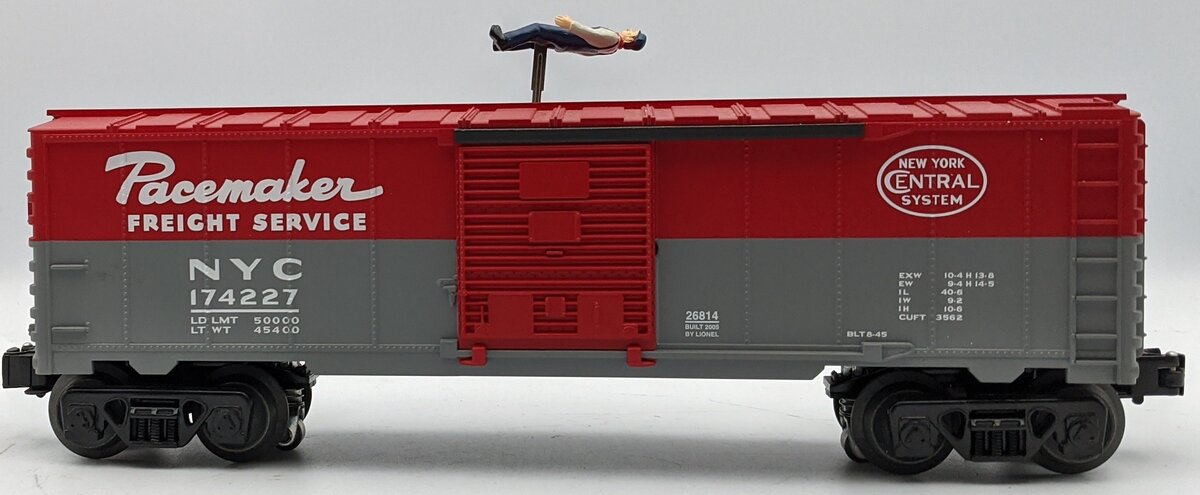 Lionel 6-26814 O Gauge New York Central Walking Brakeman Car #174227 EX/Box