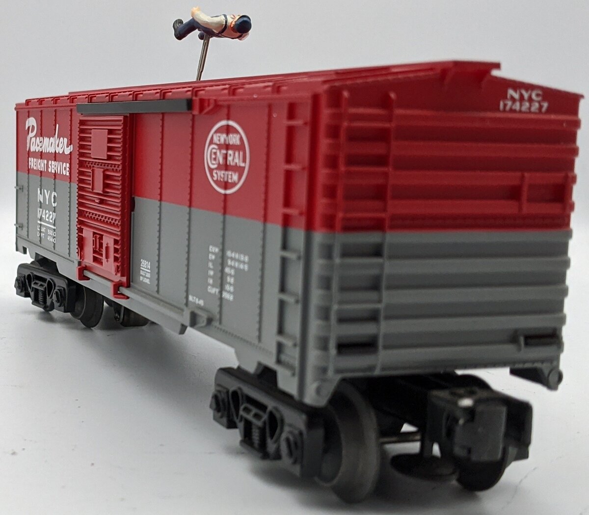 Lionel 6-26814 O Gauge New York Central Walking Brakeman Car #174227 EX/Box