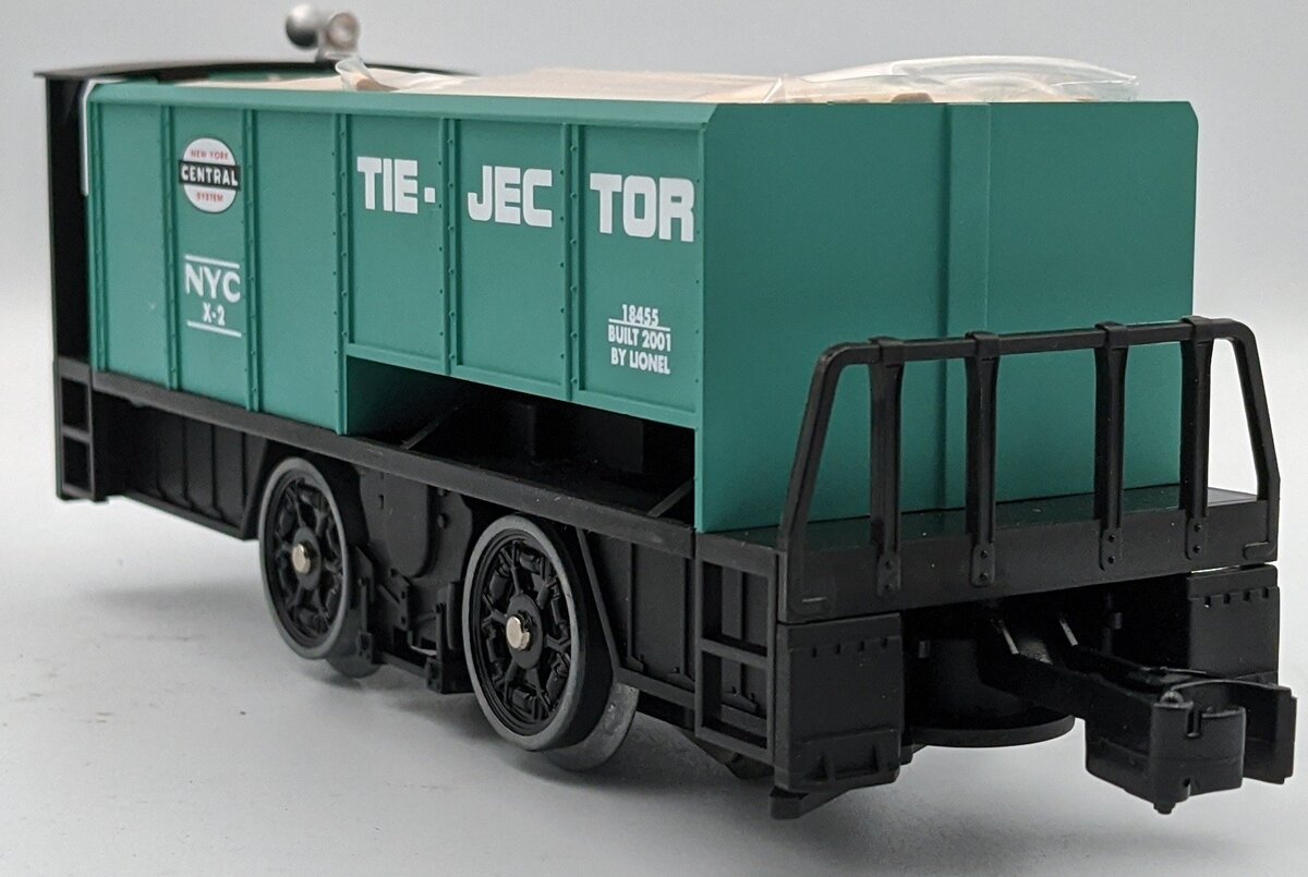 Lionel 6-18455 O Gauge New York Central Operating Tie-Jector Car MT/Box