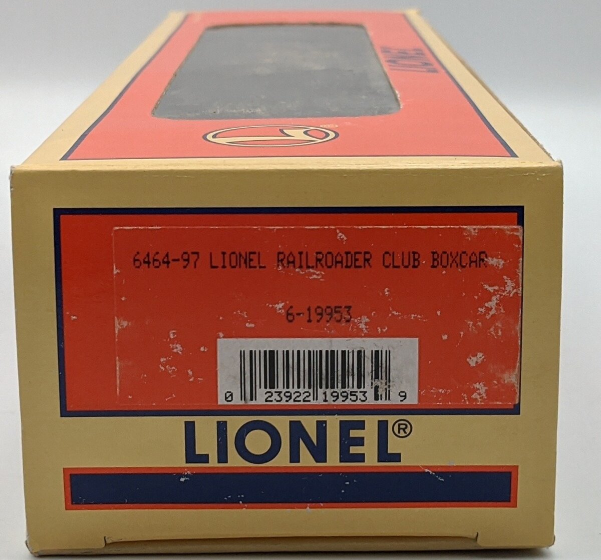 Lionel 6-19953 O Gauge LRRC Orange & Blue Lionel Boxcar #6464-97 EX/Box