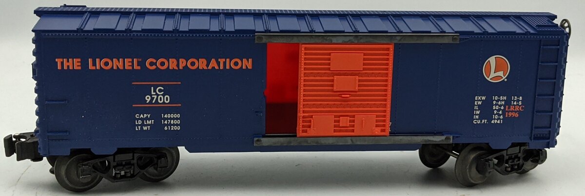 Lionel 6-29200 O Gauge Lionel Railroad Club Boxcar #9700 NIB