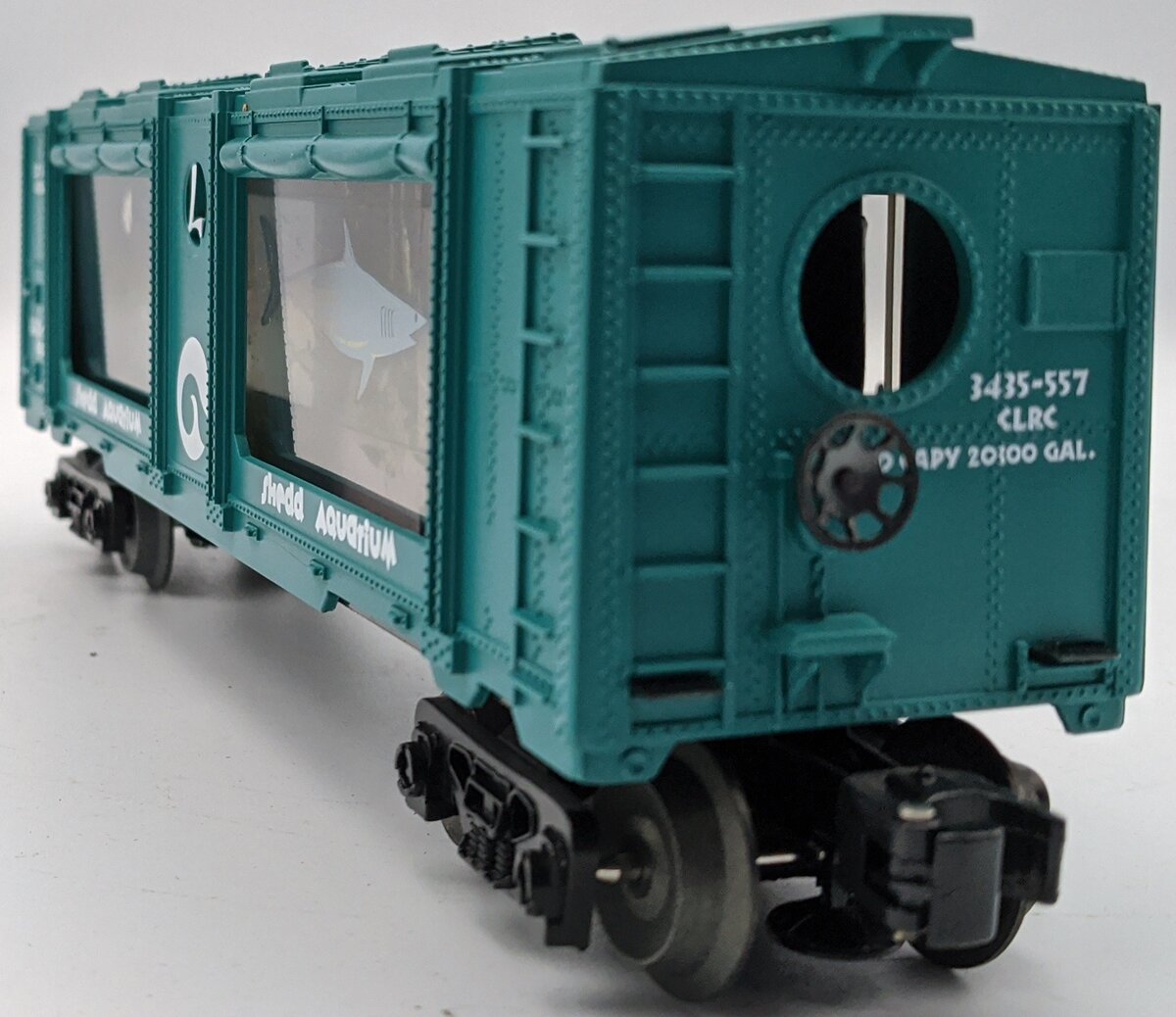 Lionel 6-52120 O ChicagoLand Railroad Club Shedd Operating Aquarium Car MT/Box