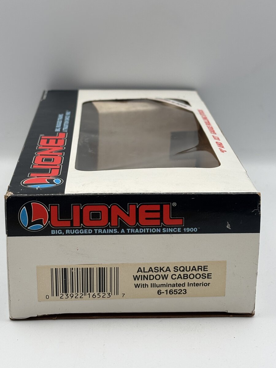 Lionel 6-16523 O Gauge Alaska Square Window Caboose LN/Box