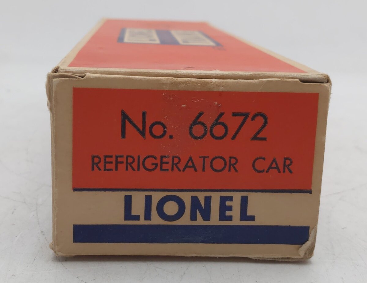Lionel 6672 Vintage O Santa Fe Reefer Car VG/Box