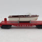 Lionel 6801 Vintage O Lionel Flatcar with Brown & White Boat EX