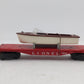 Lionel 6801 Vintage O Lionel Flatcar with Brown & White Boat EX