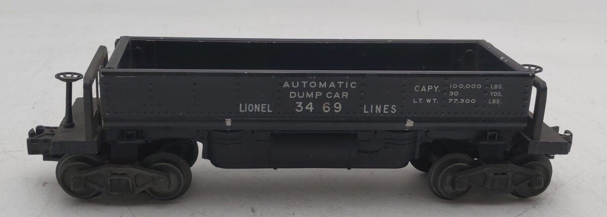 Lionel 3459 Vintage O Lionel Lines Black Operating Ore Dump Car EX