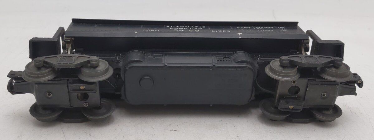 Lionel 3459 Vintage O Lionel Lines Black Operating Ore Dump Car EX