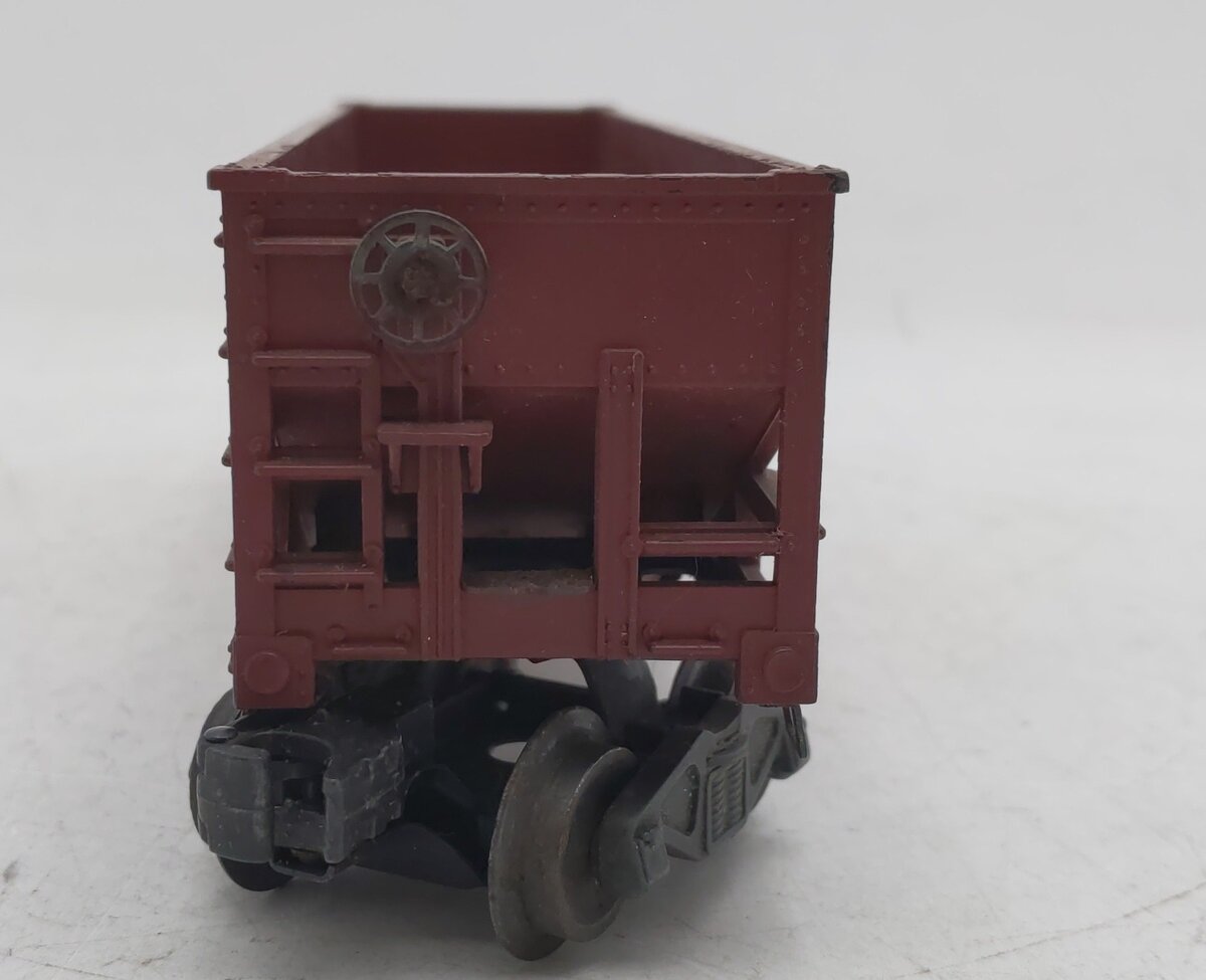 Lionel 6456 Vintage O Lehigh Valley Maroon 2-Bay Hopper Car VG