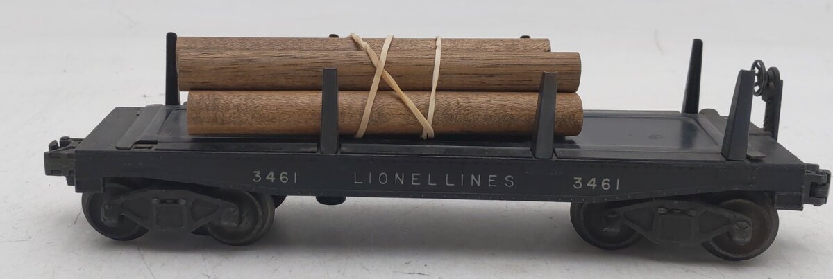 Lionel 3461 Vintage O Lionel Lines Operating Log Dump Car VG