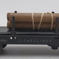 Lionel 3461 Vintage O Lionel Lines Operating Log Dump Car VG