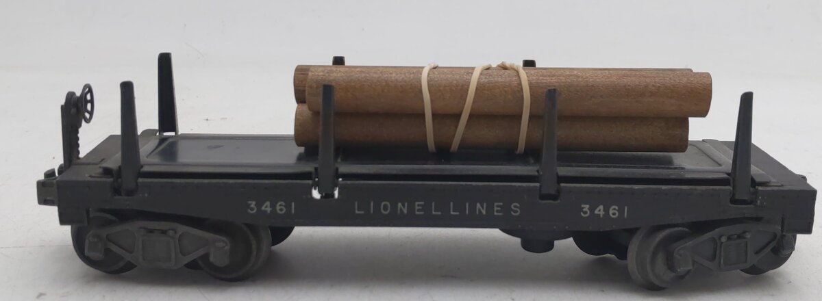 Lionel 3461 Vintage O Lionel Lines Operating Log Dump Car VG