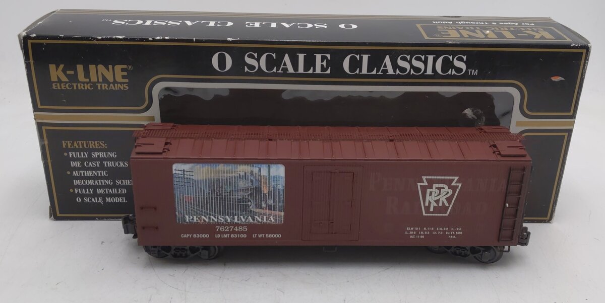 K-Line K762-7481 O Gauge Pennsylvania Historic Art Woodside Reefer #7627485 EX/Box