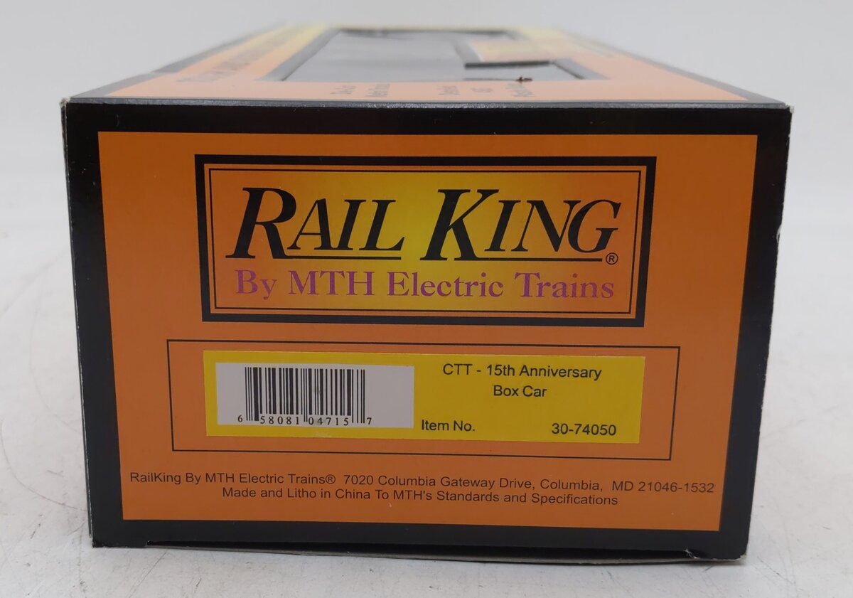 MTH 30-74050 O Gauge Classic Toy Trains-15th Anniversary Box Car #1102 LN/Box