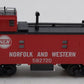 MTH 20-91027 O Gauge Norfolk & Western Steel Caboose #562720 EX/Box