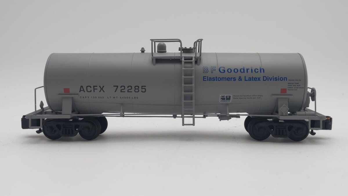 American Models 510 S Gauge B.F. Goodrich Tank Car #72285 [Hi-Rail] LN/Box