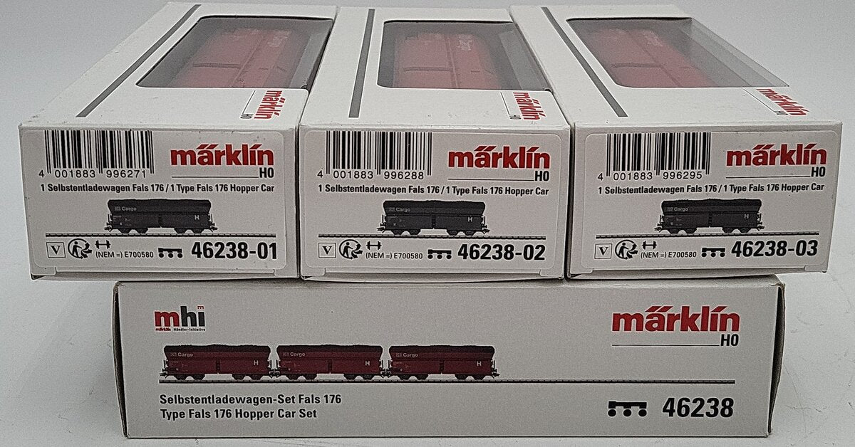 Marklin 46238 HO German Railroad Inc. Fals 176 Hopper Car (Set of 3) LN/Box