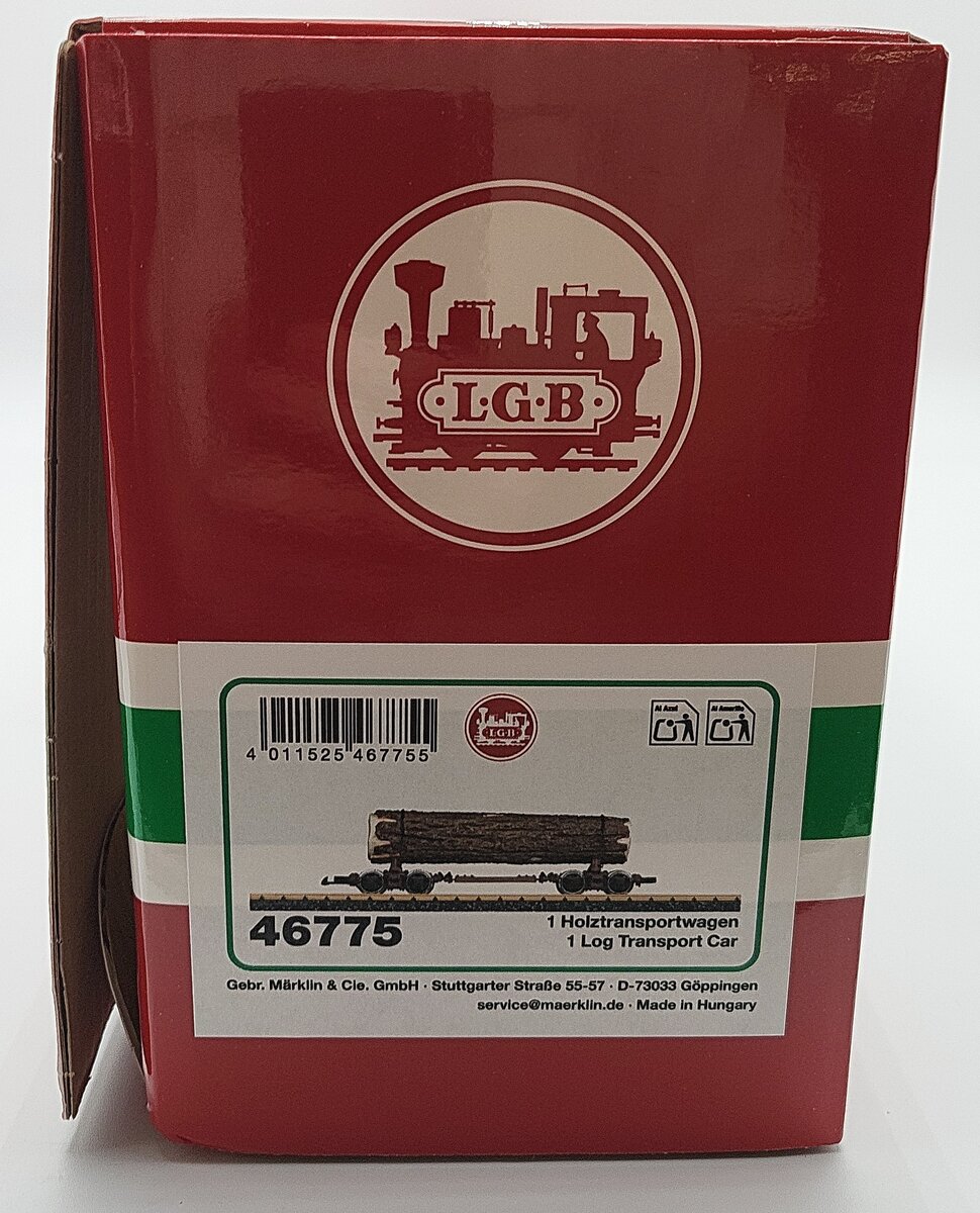 LGB 46775 G Log Transport Car LN/Box