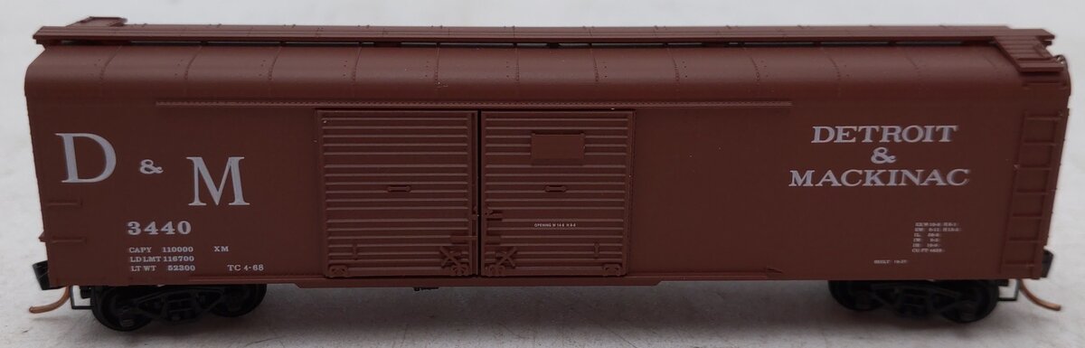 Micro-Trains 07900030 N Scale D&M 50' Double Door Wagon Top Boxcar #3440 EX/Box