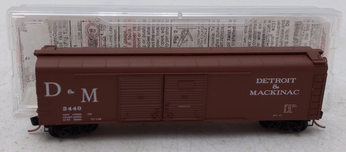 Micro-Trains 07900030 N Scale D&M 50' Double Door Wagon Top Boxcar #3440 EX/Box