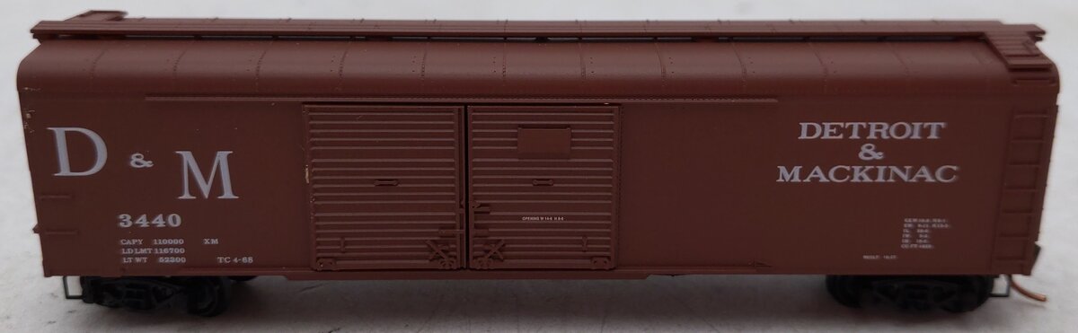 Micro-Trains 07900030 N Scale D&M 50' Double Door Wagon Top Boxcar #3440 EX/Box