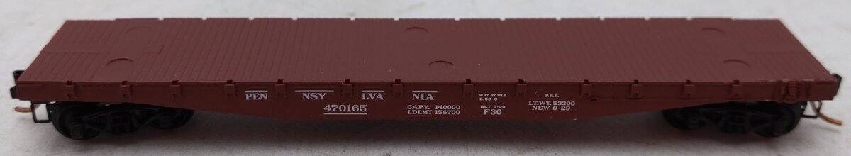 Micro-Trains 04500140 N Pennsylvania 50' Fishbelly Side Flatcar #470165 EX/Box