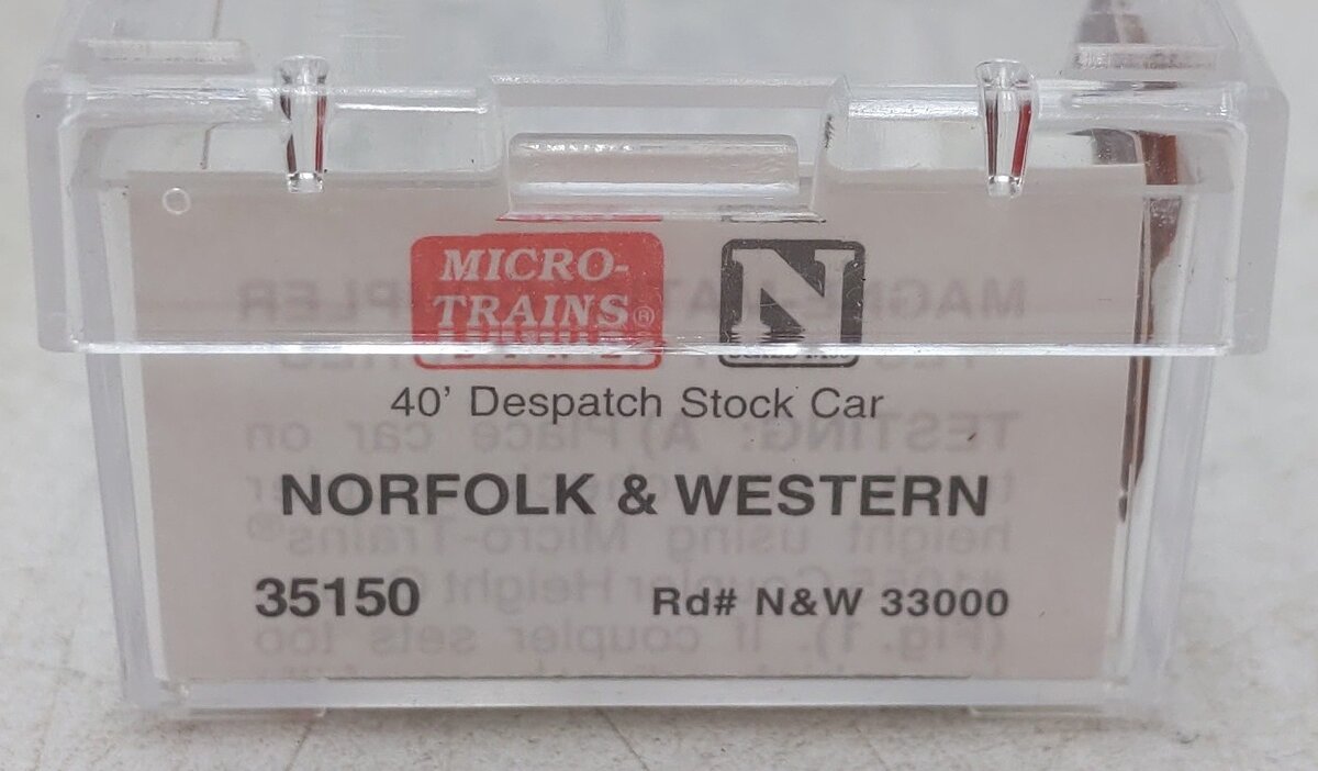 Micro-Trains 03500150 N Norfolk & Western 40' Despatch Stock Car #33000