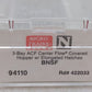 Micro-Trains 09400110 N Scale BNSF 3-Bay Centerflow Covered Hopper #422033