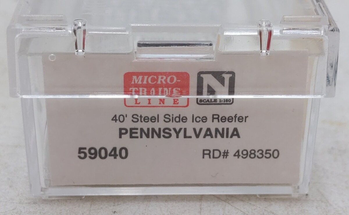 Micro-Trains 05900040 N Pennsylvania 40' Steel Side Ice Reefer #498350 EX/Box