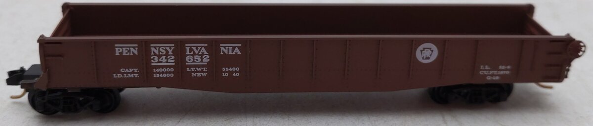 Micro-Trains 04600070 N PRR 50' Fishbelly Side Gondola w/Drop Ends #342652 EX/Box