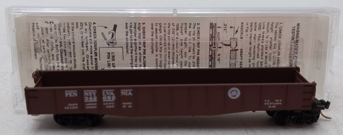 Micro-Trains 04600070 N PRR 50' Fishbelly Side Gondola w/Drop Ends #342652 EX/Box