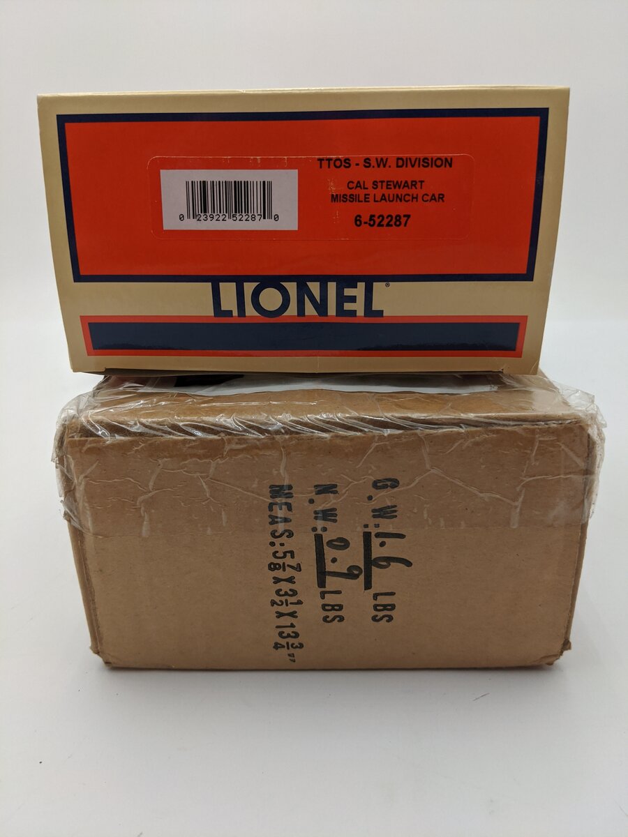Lionel 6-52287 O Gauge TTOS S.W. Division Cal Stewart Missile Launch Car EX/Box