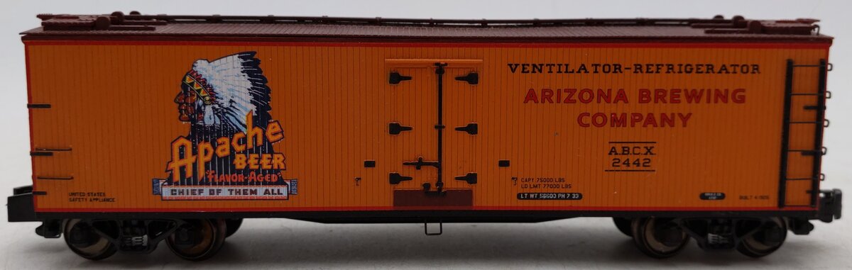 MTH 35-78020 S ABCX Apache Beer 40' Woodsided Reefer #2442 EX/Box
