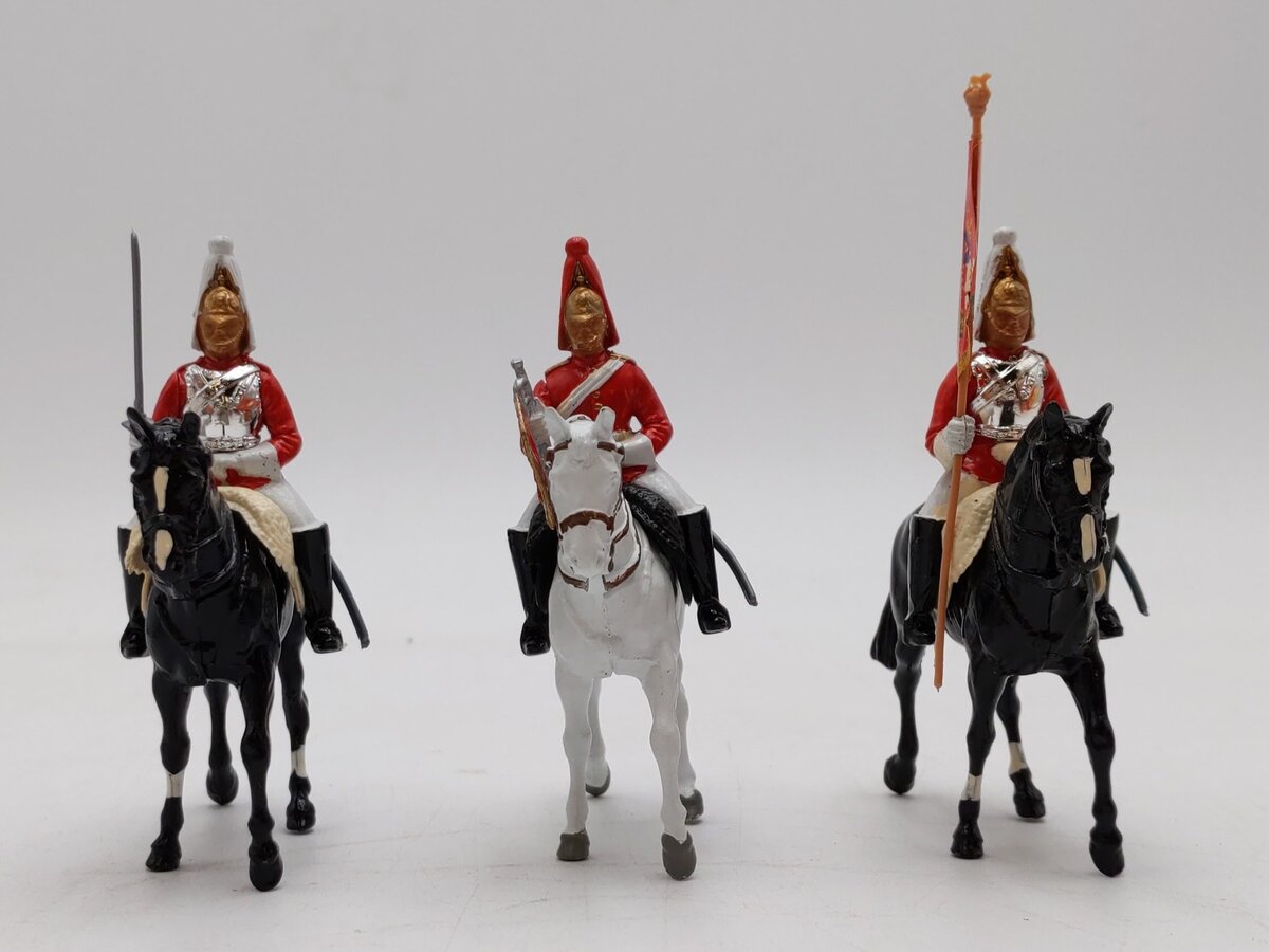 Britain 1:32 Scale Metal-Models Hand Painted  #7205 3 Mounted LifeGuards LN/Box