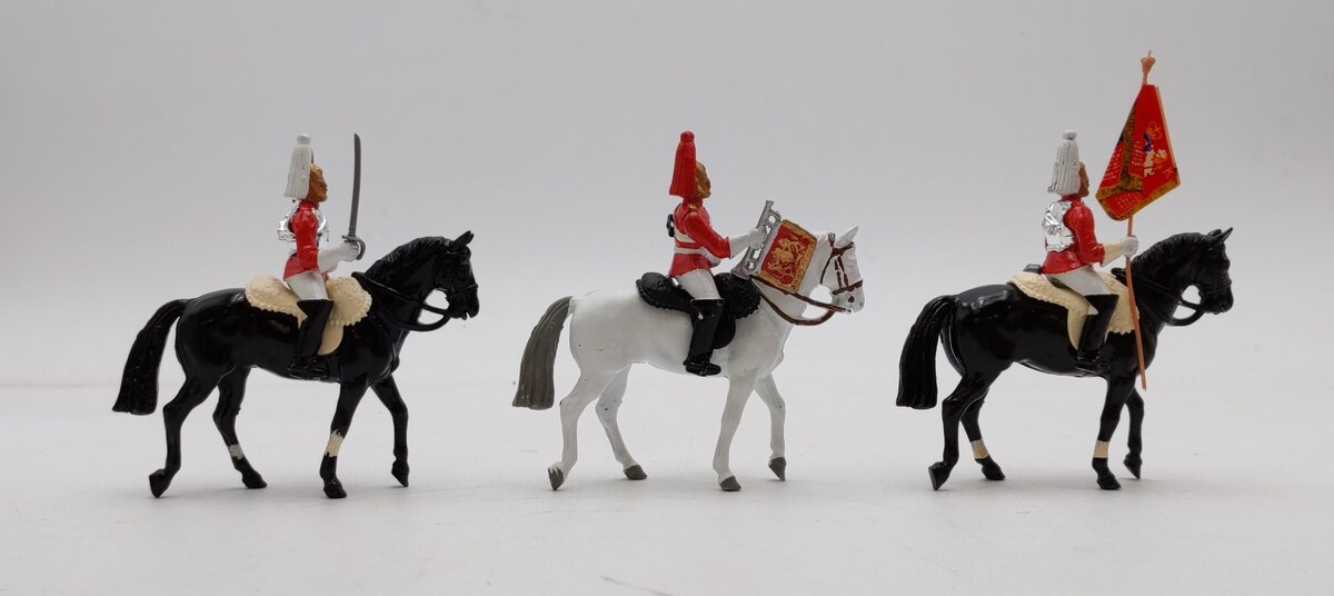 Britain 1:32 Scale Metal-Models Hand Painted  #7205 3 Mounted LifeGuards LN/Box