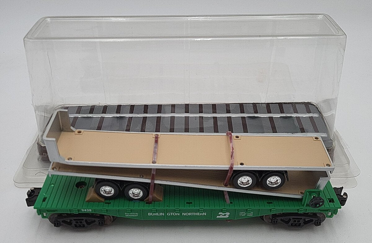 Menards 279-0711 O Scale Burlington Northern Flatcar #9438 LN/Box