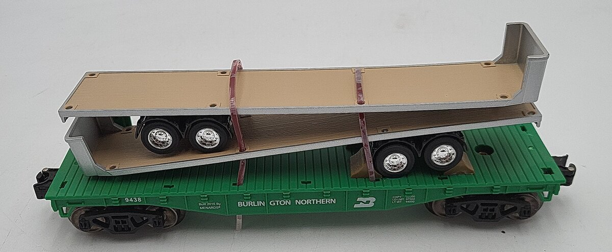Menards 279-0711 O Scale Burlington Northern Flatcar #9438 LN/Box